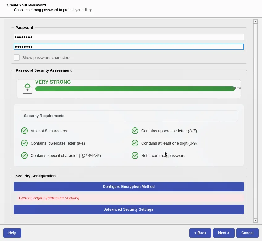 Encryption Key Setup